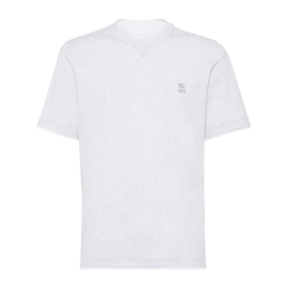 Brunello Cucinelli Men T-Shirt With Faux-Layering